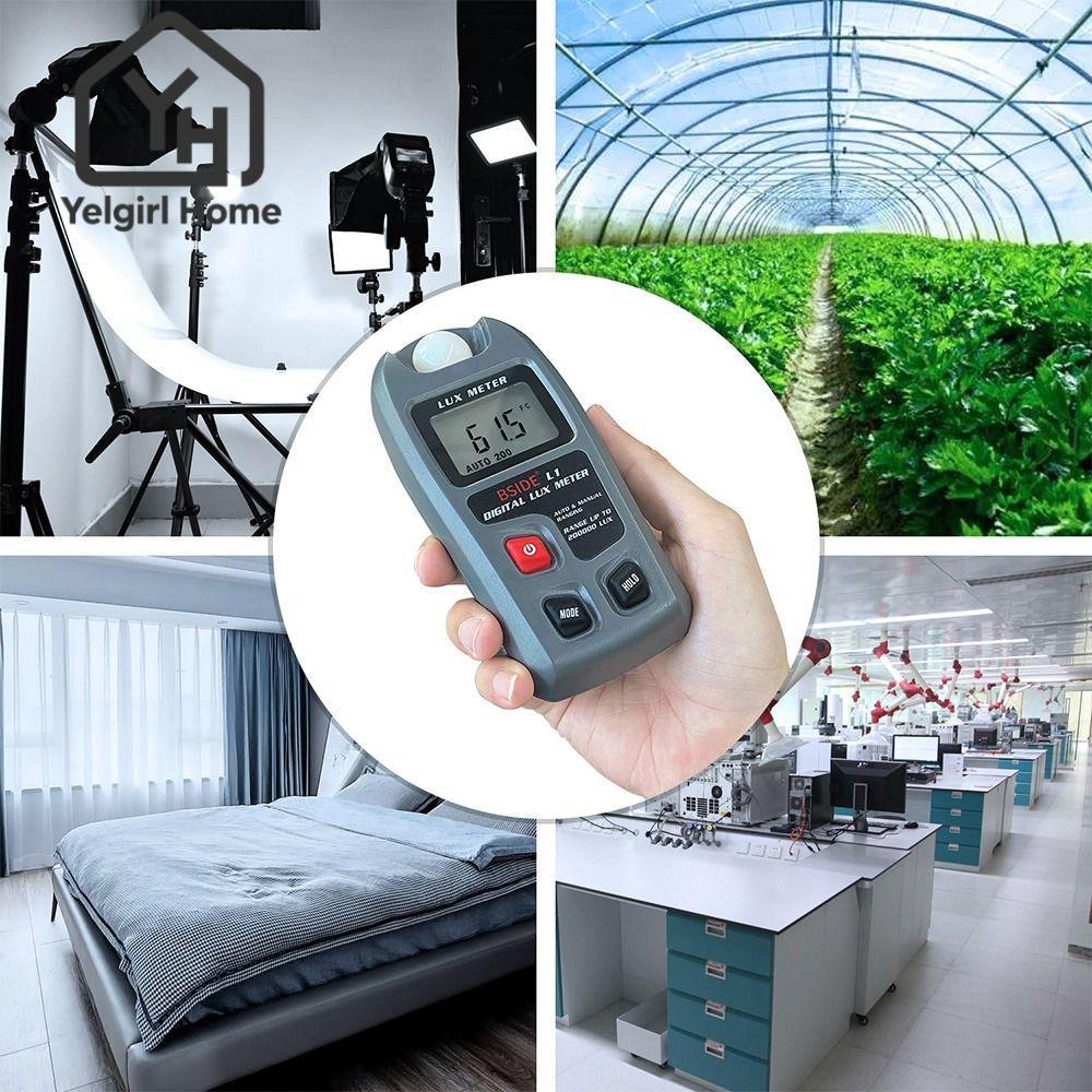 YELGIRLB Lux Tester Max Min ความแม่นยําสูง BSIDE L1 Photometer