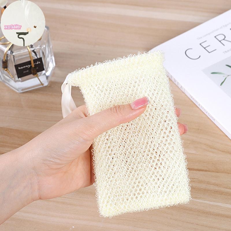 XOITR 1/5PCS สบู่ Saver กระเป๋าบาร์ Plentiful ฟองโฟมสบู่กระเป๋า Exfoliating สบู่ถุงตาข่ายสําหรับผู้ถ