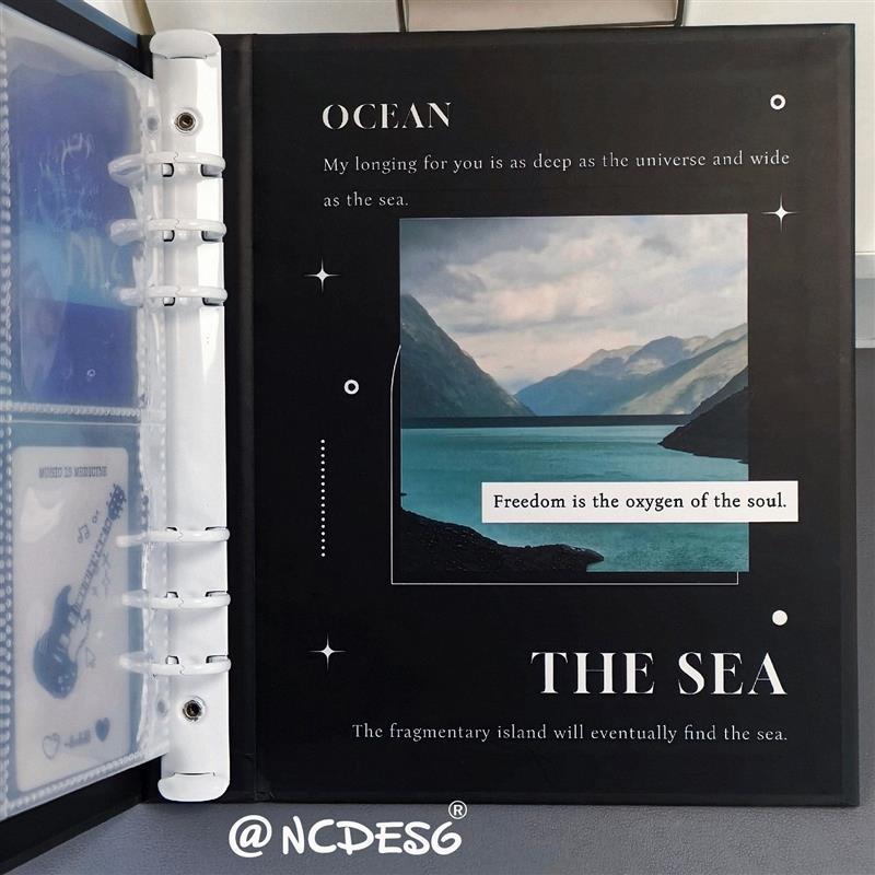 Original Mountain Sea Landscape Card Book High-End Feeling Love Beans 10cm Photocard Photo Album Nic