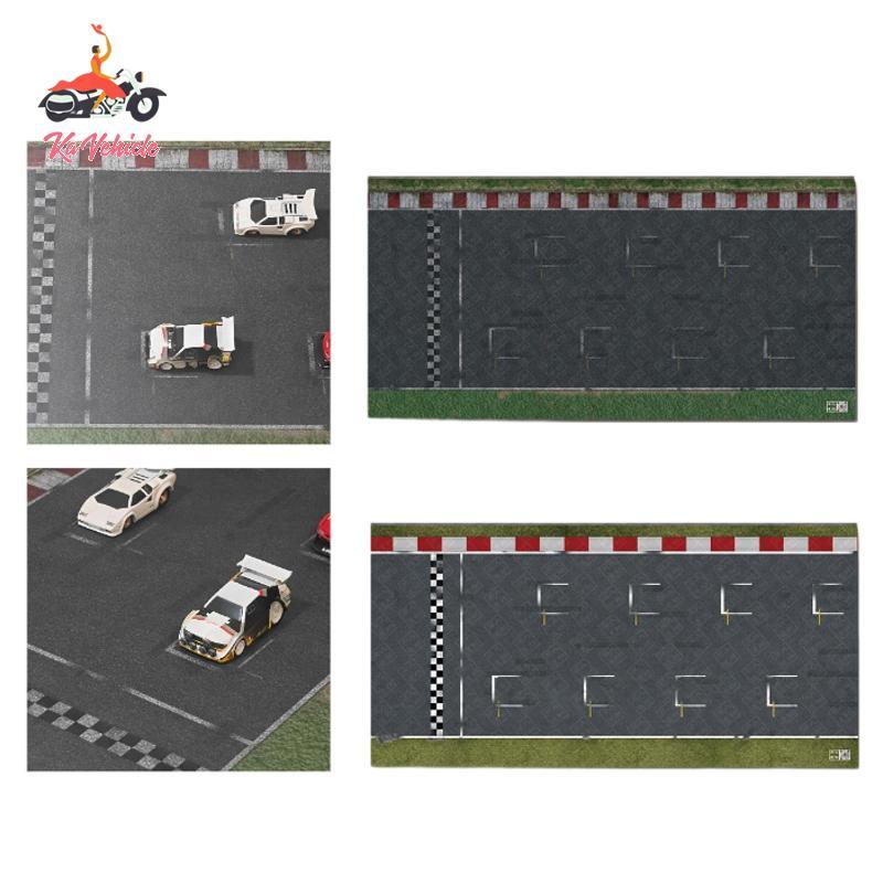 [Whstrong] 1:64 Scale Garage Parking Table Cloth Pad Collectible for Boys Men Mini Diecast Car Show 
