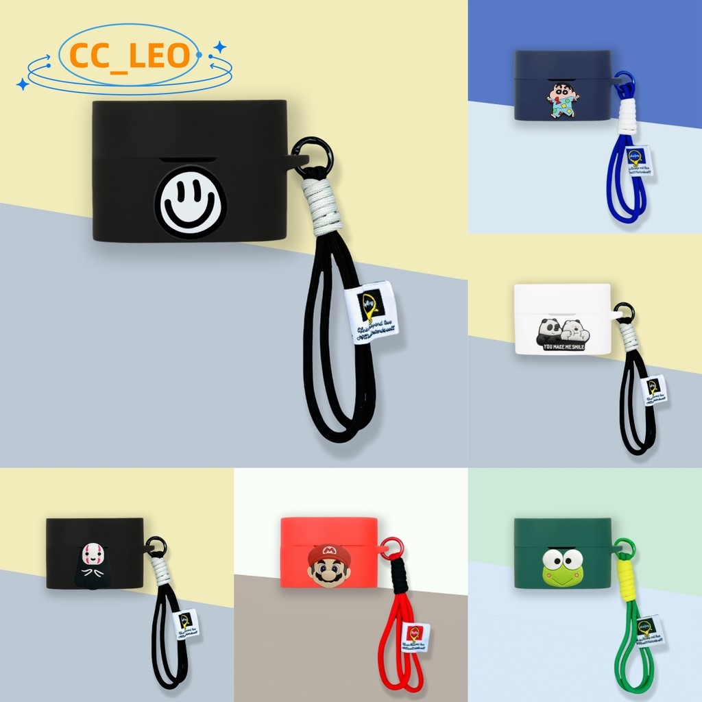 for Sony WF-1000XM6 Case Cartoon Panda Cute Lanyard Suitable for Sony WF-1000XM6 Shockproof Shell Pr