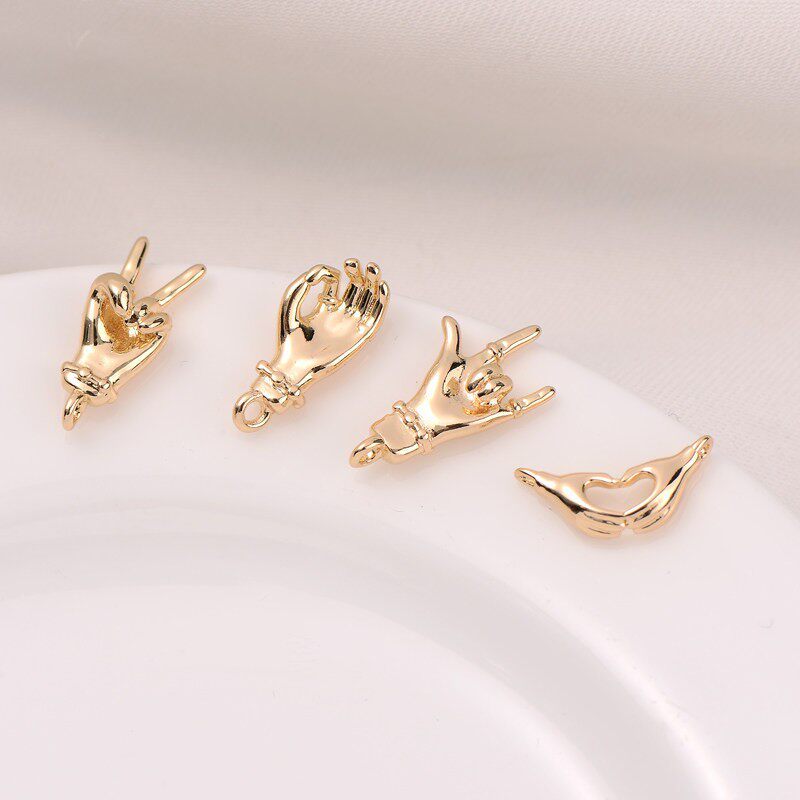 จี้ 14K Than Heart Gesture diy