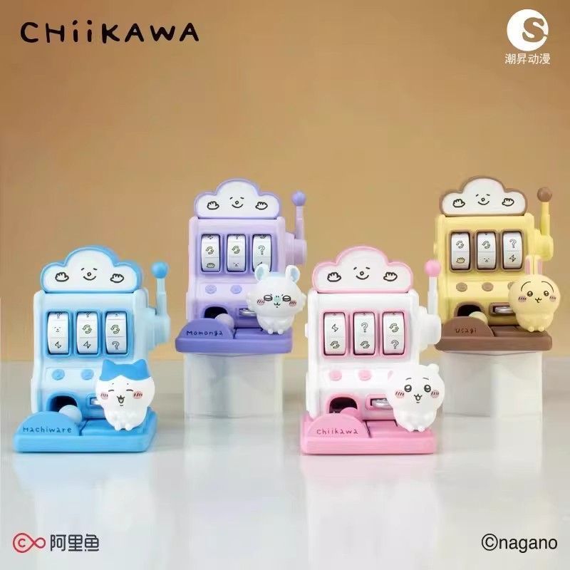 ของแท้ chikawa chikawa chikawa chiikawa เกมคอนโซลเครื่องประดับกล่องลึกลับ Uzachi Lucky Draw Machine 