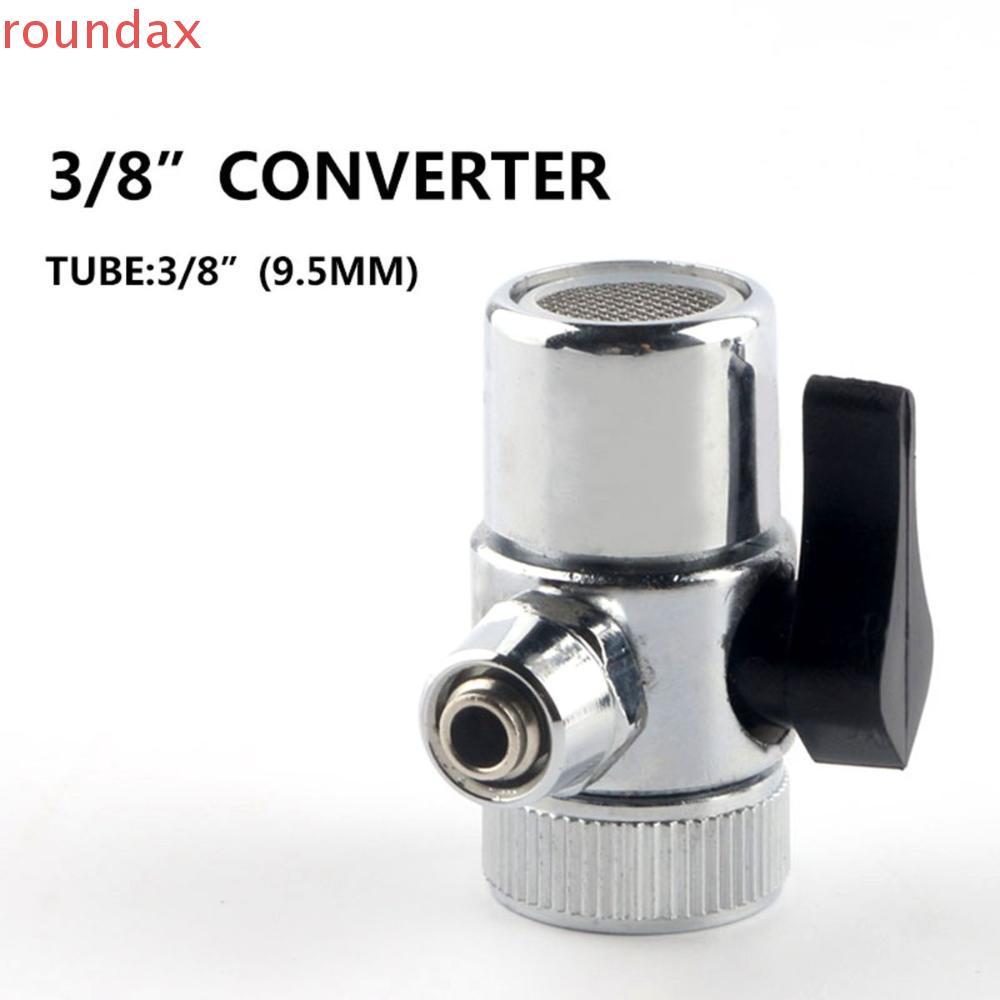ROUNDAX Tube Connector เครื่องกรองน้ําท่ออุปกรณ์เสริมโลหะผสม 3/8 อะแดปเตอร์