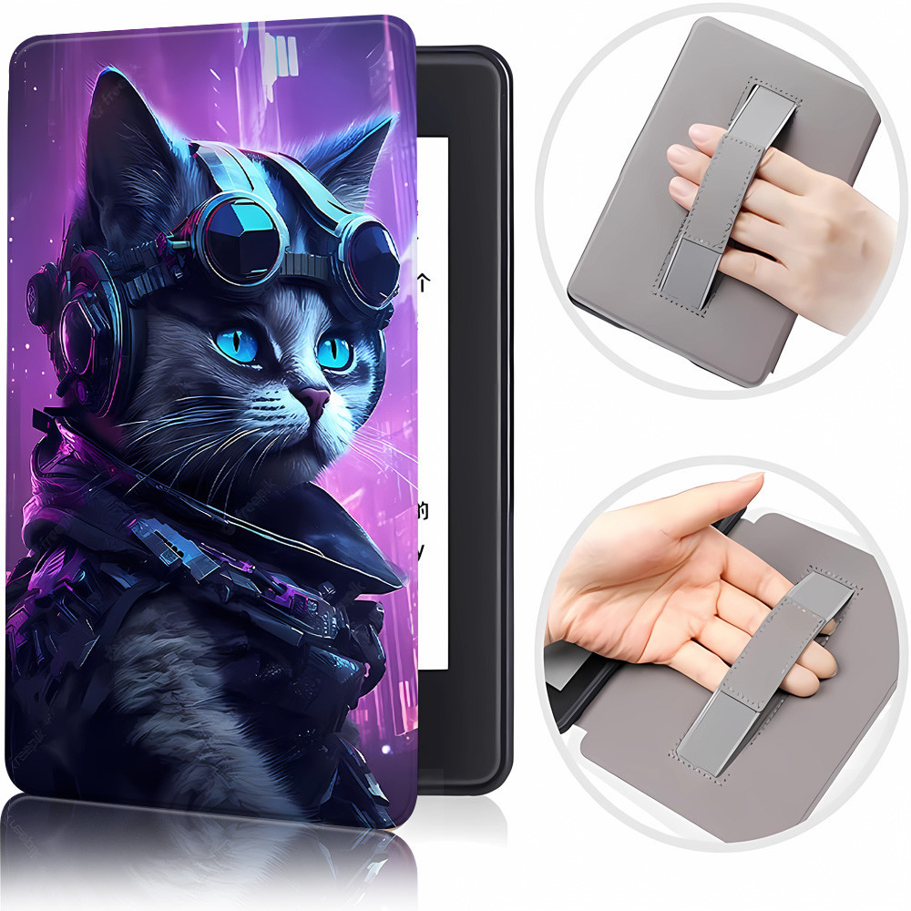 Cat For Kindle Case Paperwhite 5/6/7th-6in 12th/2024/KPW6 Paperwhite 10th-6in 11th-6.8in Kindle(Colo