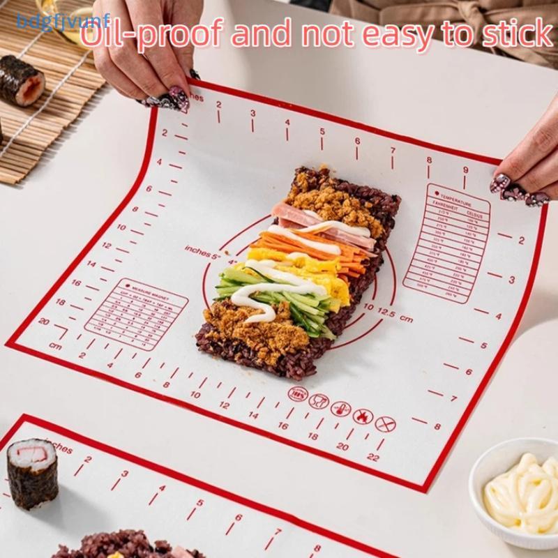 BDGF ซิลิโคนเบเกอรี่ Mat Pastry Rolling นวด Pad ครัวเครปพิซซ่าแป้ง Non-Sti Pan Pastry Mat TH