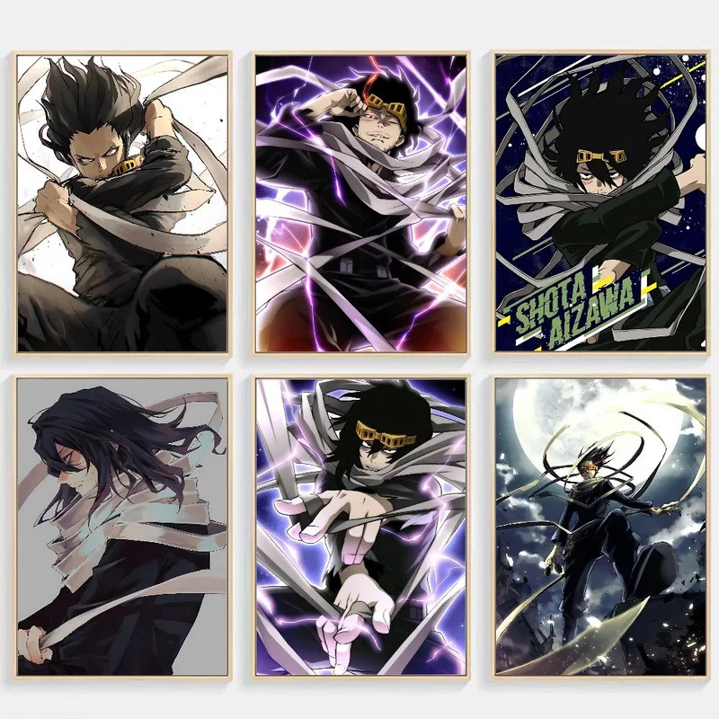 Shouta Aizawa ภาพยนตร์โปสเตอร์เหนียว Vintage Room Home Bar Cafe Decor Room Wall Decor