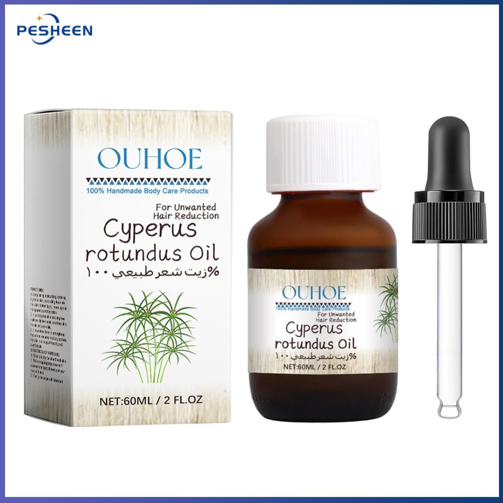 Pesheen§ 60ml Cyperus Rotundus Oil Cypress Essential Oil Reduction Body Hair Growth Body Massenger O