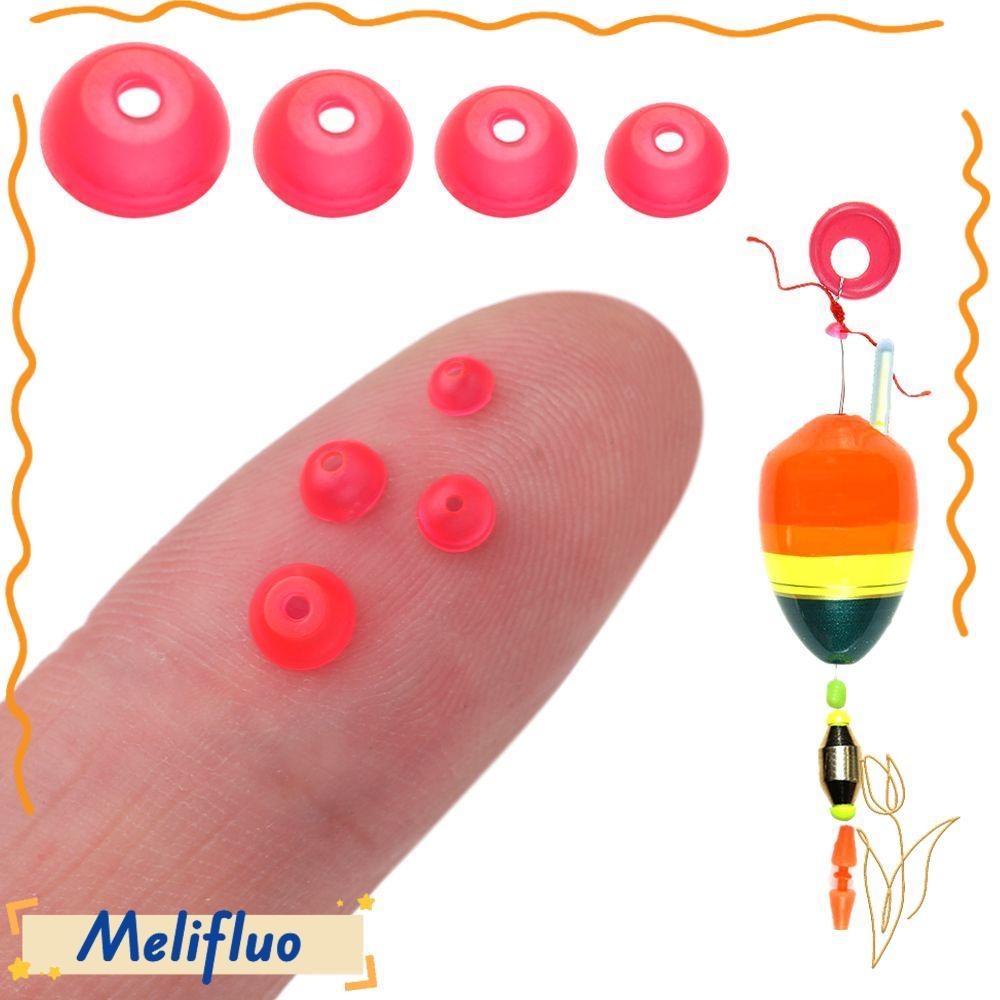 MELIFLUO ครึ่งรอบ Stopper ลูกปัด, ลูกเรืองแสง Stoppers ลูกปัดตกปลา, คุณภาพสูง Sea S/M/L/LL พลาสติกตก