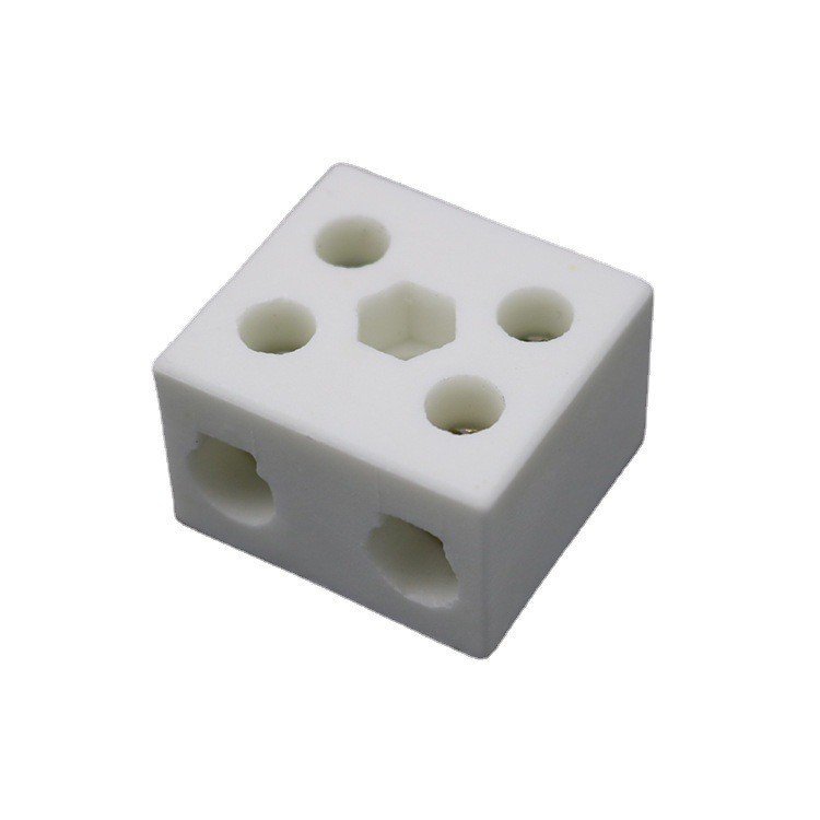 คลังสินค้าพร้อม 5 หลุม Five-Eye 30A High-Frequency Porcelain Connector ไฟฟ้าไฟฟ้าทองแดงคอลัมน์ทนอุณห