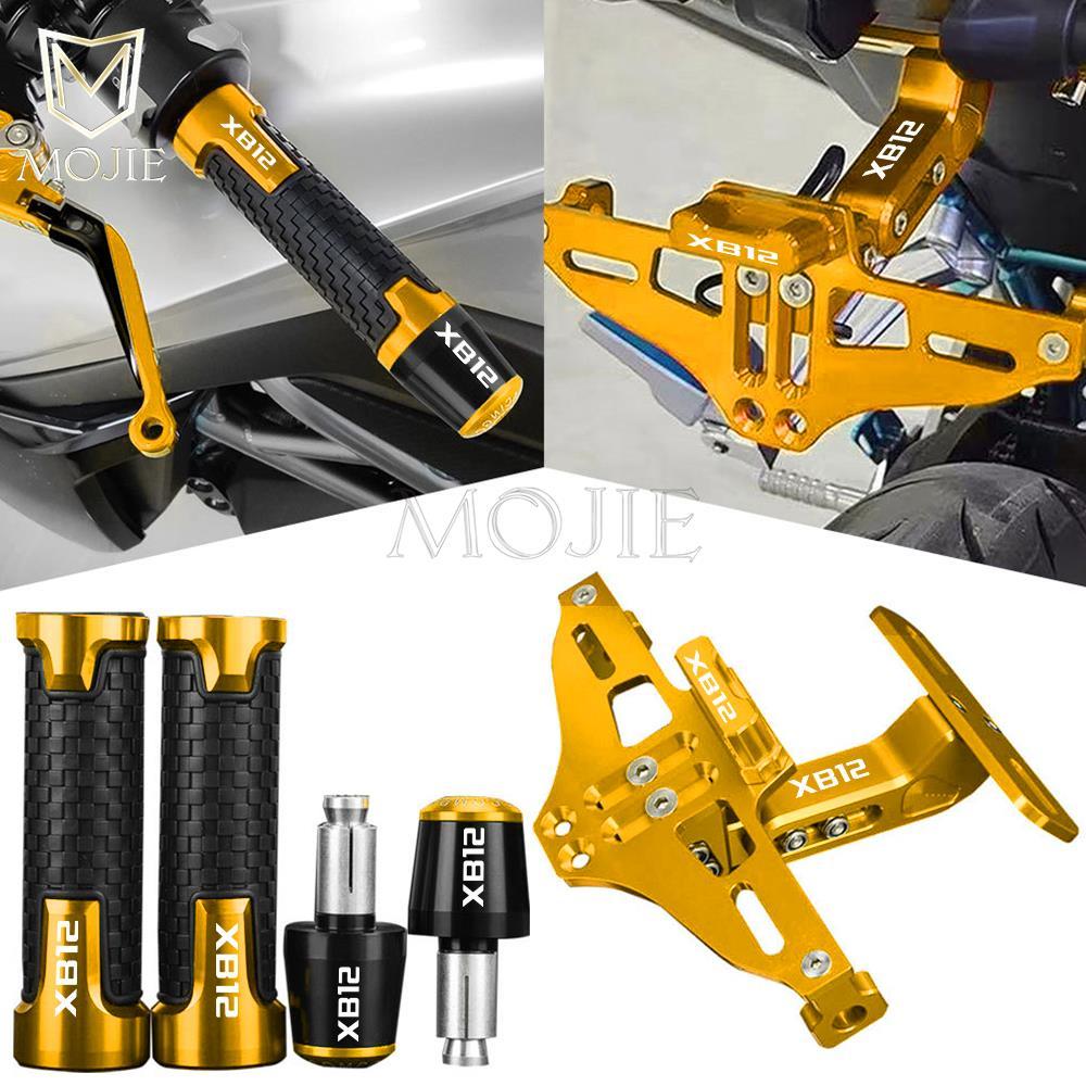 Fที่ยึด dudukan plat Moto ไฟ LED ที่ยึดแฮนด์จับปลายแฮนด์สำหรับ XB12 buell XB12SS XB12S XB12SCG XB12X