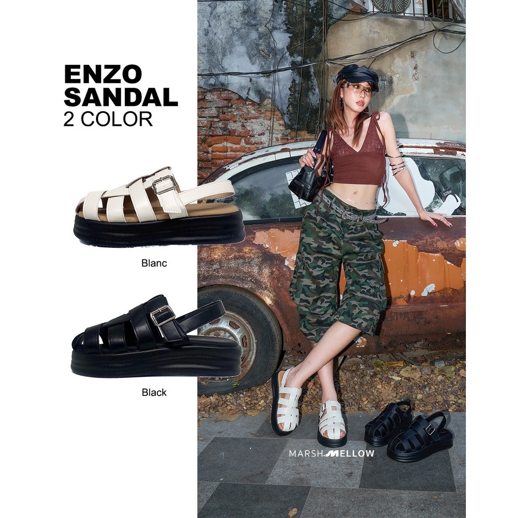 ENZO SANDAL - MARSHMELLOW รองเท้าแตะรัดส้นเท้า