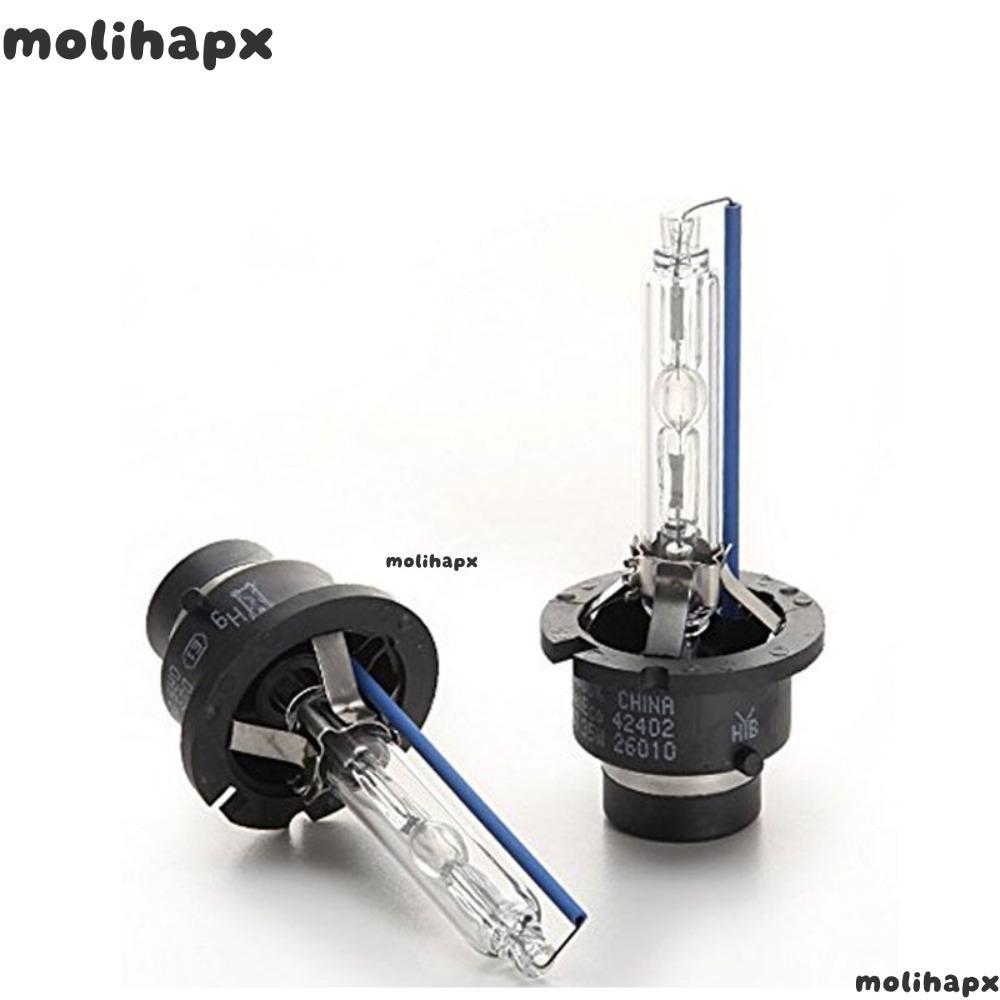 MOLIH ไฟหน้าซีนอน 2 ชิ้น, Warm White Direct Replacement HID ไฟหน้า, D2S D2C 4300K/6000K/8000K 35W LE