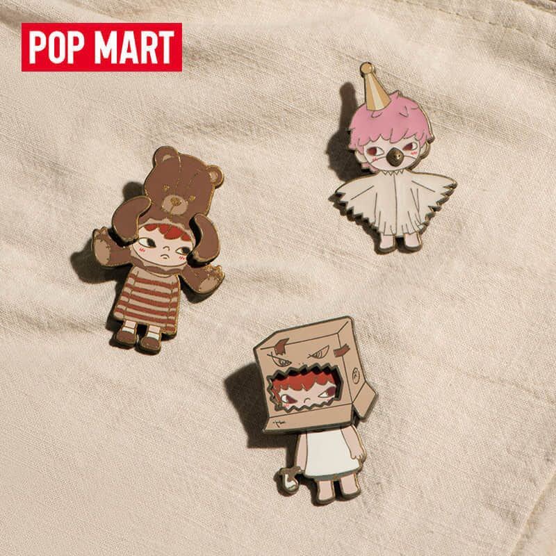 ของแท้ HIRONO Little Messenger Badge POPMART กล่องลึกราศี Ono สำหรับของเล่นและของขวัญ