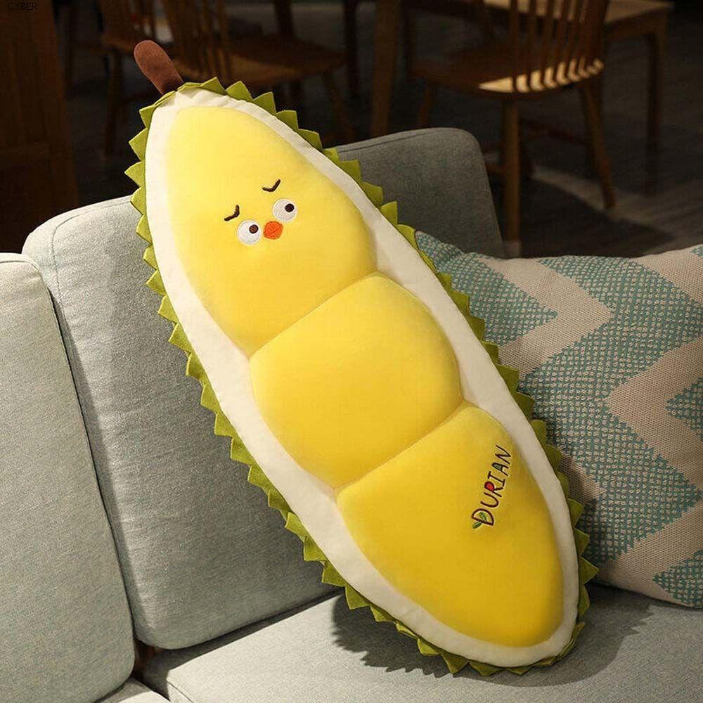 CYBER Fruit Plush Toys ของขวัญคริสต์มาส Soft Toy Cushion Durian Yellow Chick ตกแต่งบ้านตลกอาหาร Plus