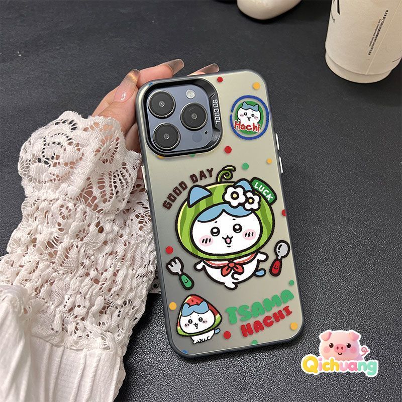 Kawaii น่ารัก Usagi แตงโมกล้วยหมวกคู่สําหรับ Realme Narzo N65 N61 N63 N55 N53 80 Lite 70 Pro 70X 60X