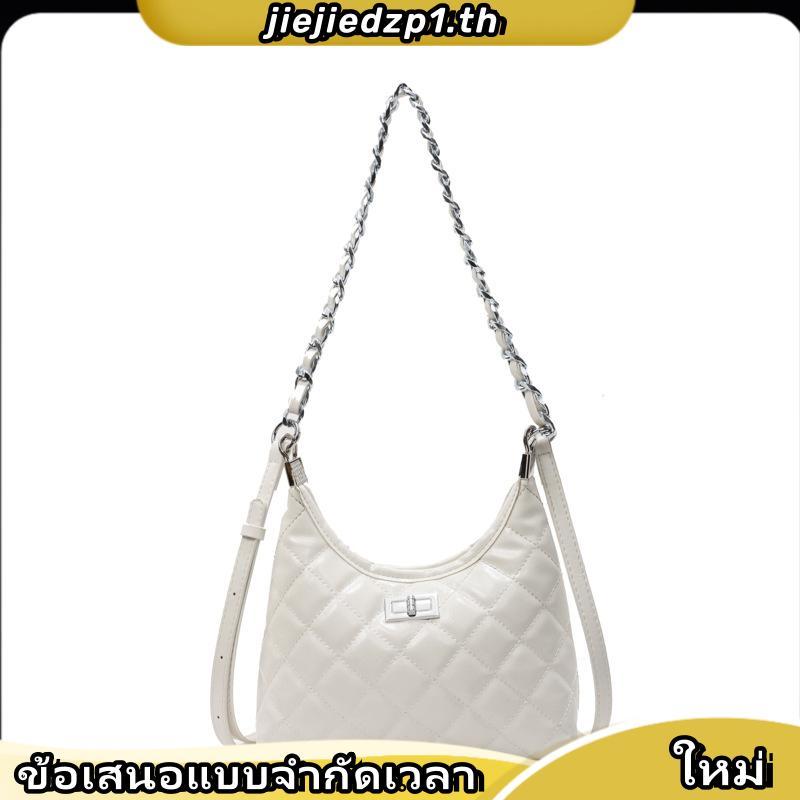 OWINKK Quilting Bag กระเป๋าสะพายไหล่ผู้หญิง กระเป๋าโซ่ สายปรับได้
