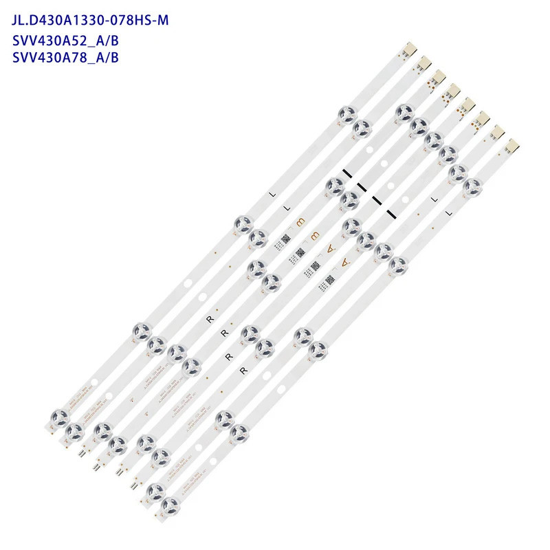 LED Strip สําหรับ Panasonic TX-43FX555B TX-43FX555E TX-43GS352B TX-43GX551B TX-43GS350E TX-43FS350E 