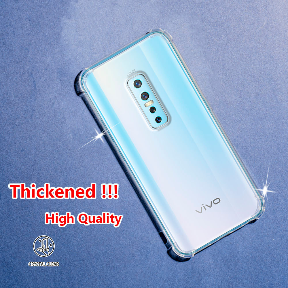 สําหรับVivo V17 Pro 1909 PD1931F_EX 1910 คริสตัลClear JellyกรณีAir-Guardมุมนุ่มTPUยืดหยุ่นซิลิโคนป้องกันยางโปร่งใสเคสโทรศัพท์