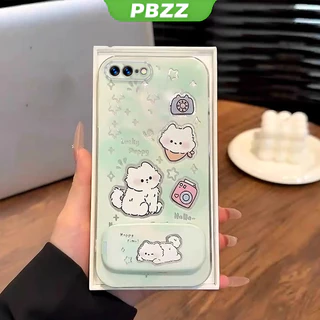 PBZZ FOR เคส เคสสําหรับ iphone 7 plus iphone 8 plus iphone se 2 2020 ipnone se เคสโทรศัพท์ Softcase ซิลิโคนกันกระแทกฝาครอบใสดีไซน์ใหม่ความงาม CARTOON CAT พร้อมที่วาง TKYYMZJ01
