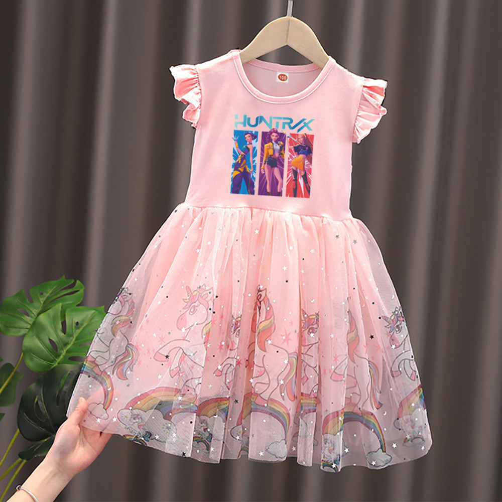 Kpop Demon Hunter ชุดเดรสสาวฤดูร้อน