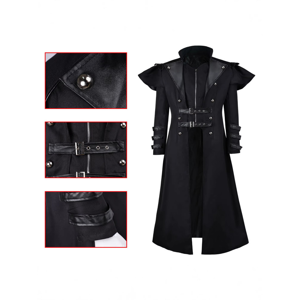 Prison Warden cos Delta Force Prison Warden Gehrros' coat and leather jacket cosplay Comic Con