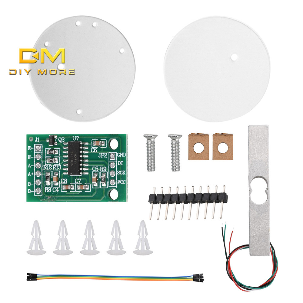 DIYMORE 1/5/10/20Kg Hx711 โมดูลเซ็นเซอร์ความดันชุด,เซ็นเซอร์ชั่งน้ําหนักอิเล็กทรอนิกส์ Scale โมดูลชุด