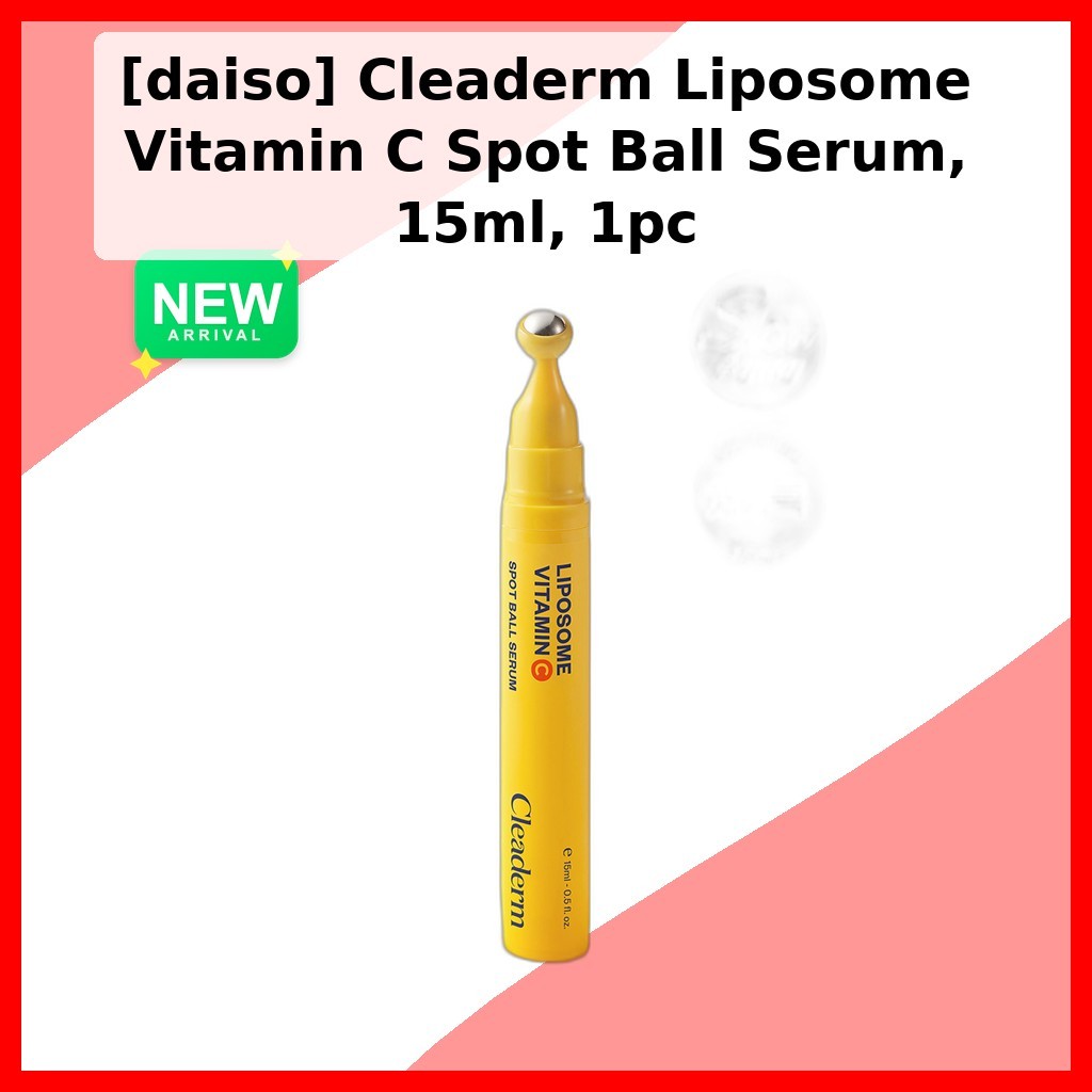[daiso] Cleaderm Liposome Vitamin C Spot Ball Serum, 15ml, 1pc / Korean Spot Serum / Vitamin C Boost