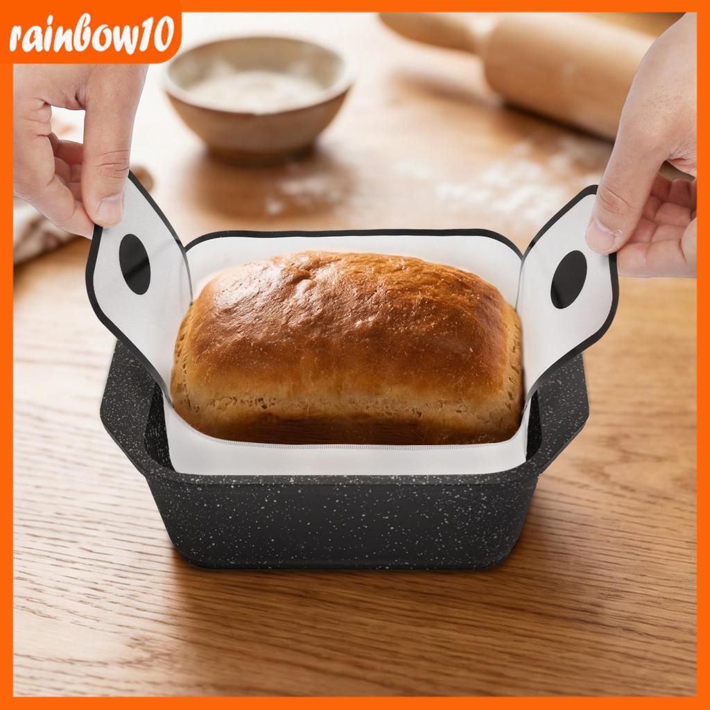 4 ชิ้นซิลิโคนขนมปัง Loaf Pan Liner Non Stick Leak Proof ขนมปัง Baking Liner เหมาะกับ 9x5 9.5x5 10x5 