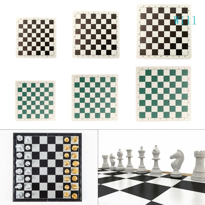 Will Soft Rollable Chess Board PU Tournament Chess Mat International Chess Board