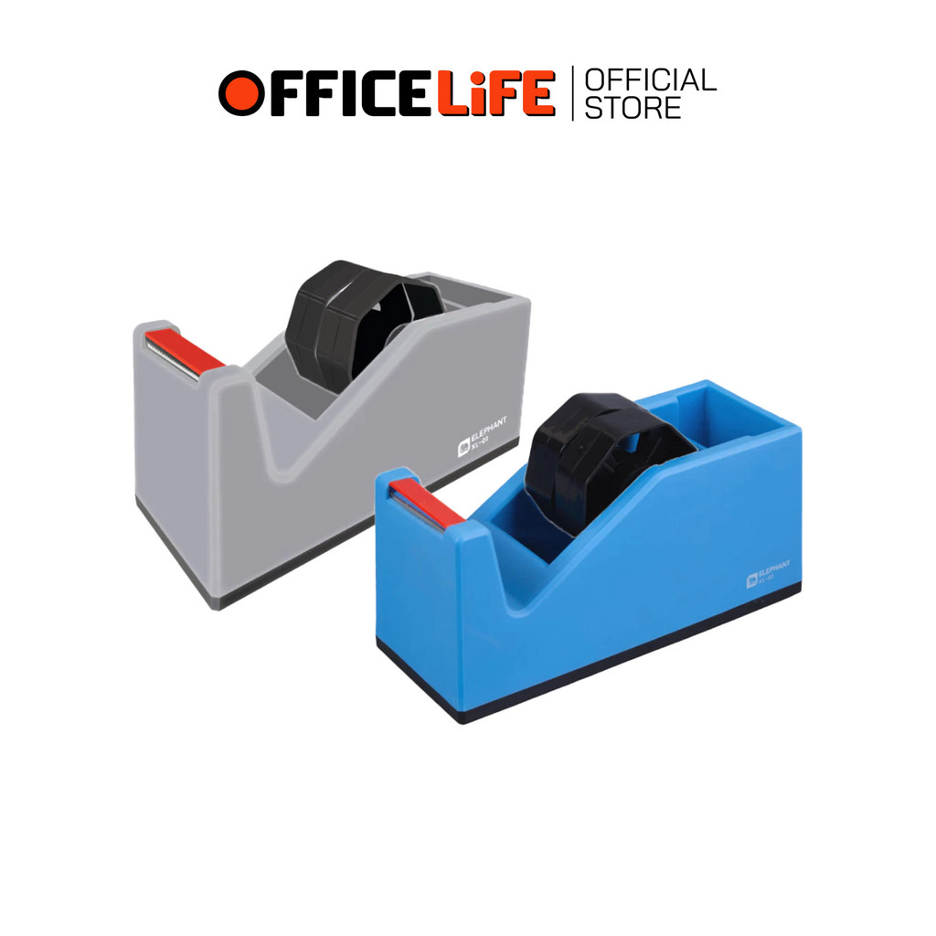 Elephant (ตราช้าง) แท่นตัดเทปใส รุ่น XL-01 ( 1 ชิ้น / คละสี )