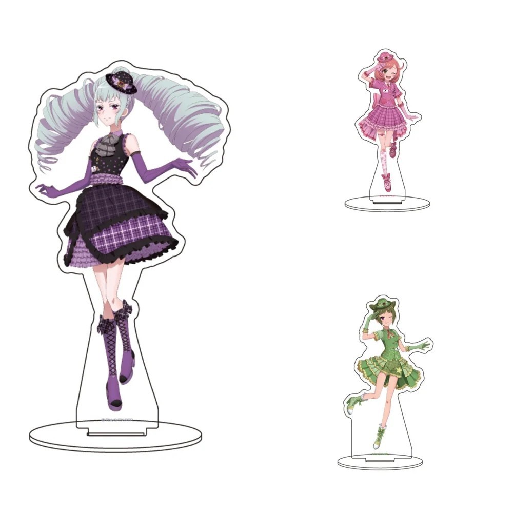 Standee Anime Rainbow Live Mica อะคริลิครุ่น 15 ซม. โต๊ะเรียนตกแต่งของขวัญ Pretty Series ตัวอักษรแสด