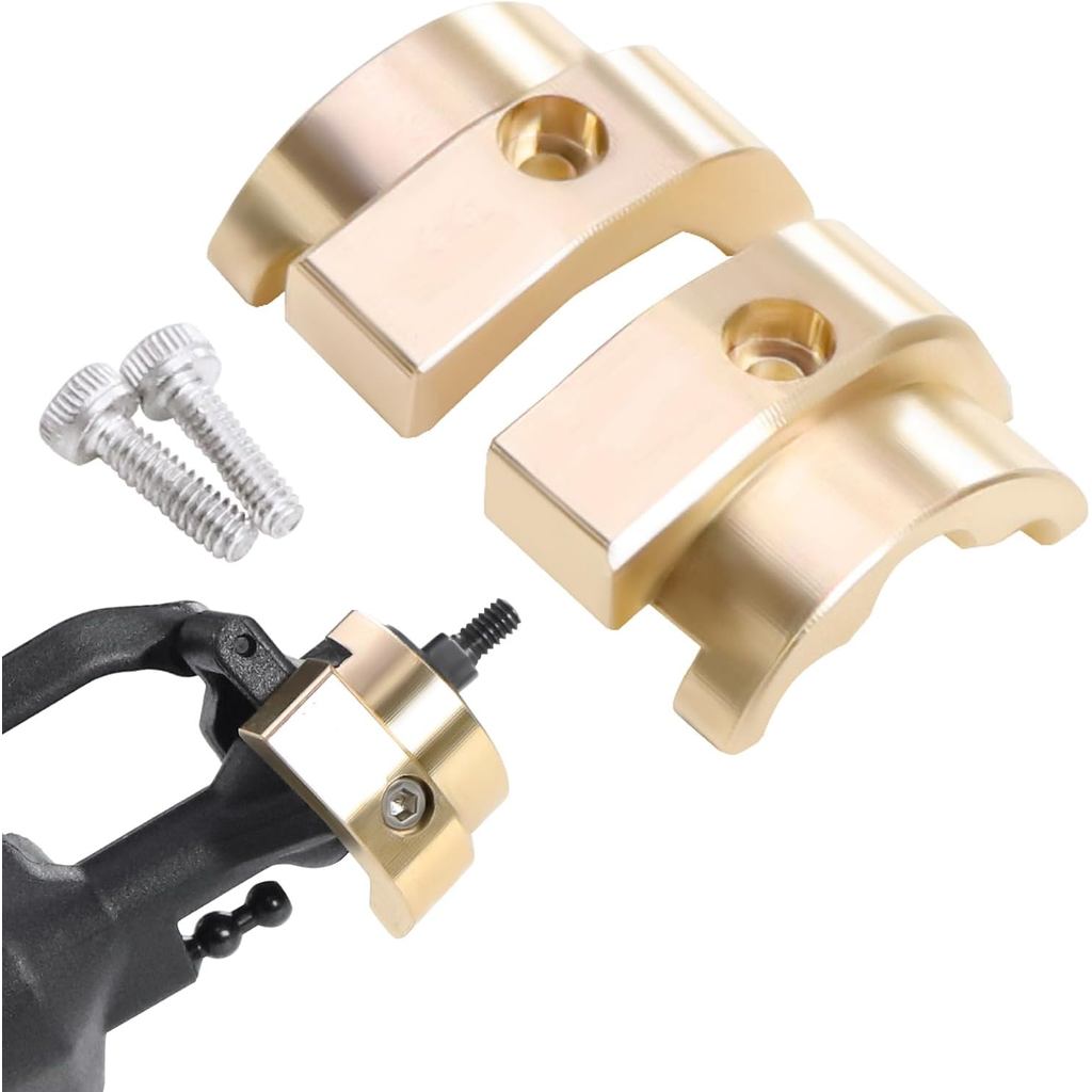 ทองเหลืองเพลาหน้าน้ําหนักพวงมาลัย Knuckles Counterweight สําหรับ AXIAL SCX30 Ford Bronco Jeep Wrangl