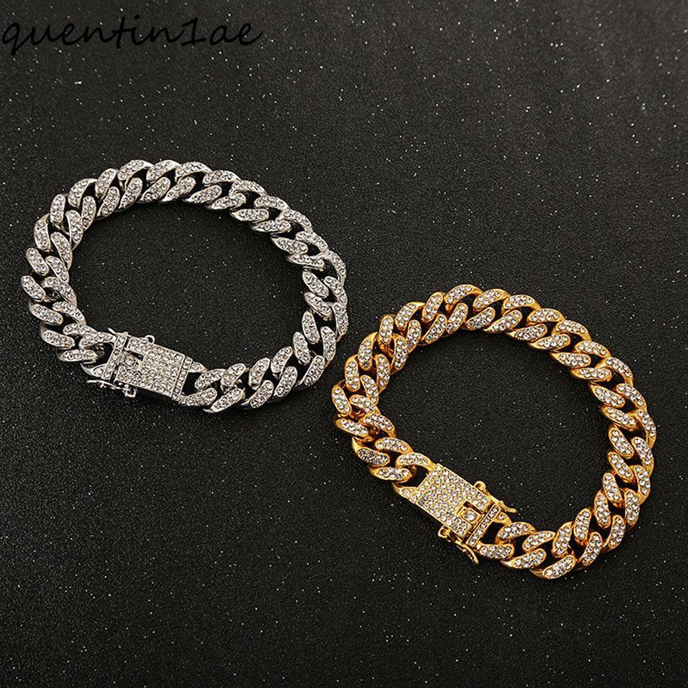 QUENTIN1AE สร้อยคอ Rhinestone ส่วนบุคคลแฟชั่นสร้อยคอต่อสู้สุนัขอุปกรณ์เสริมหรูหรา