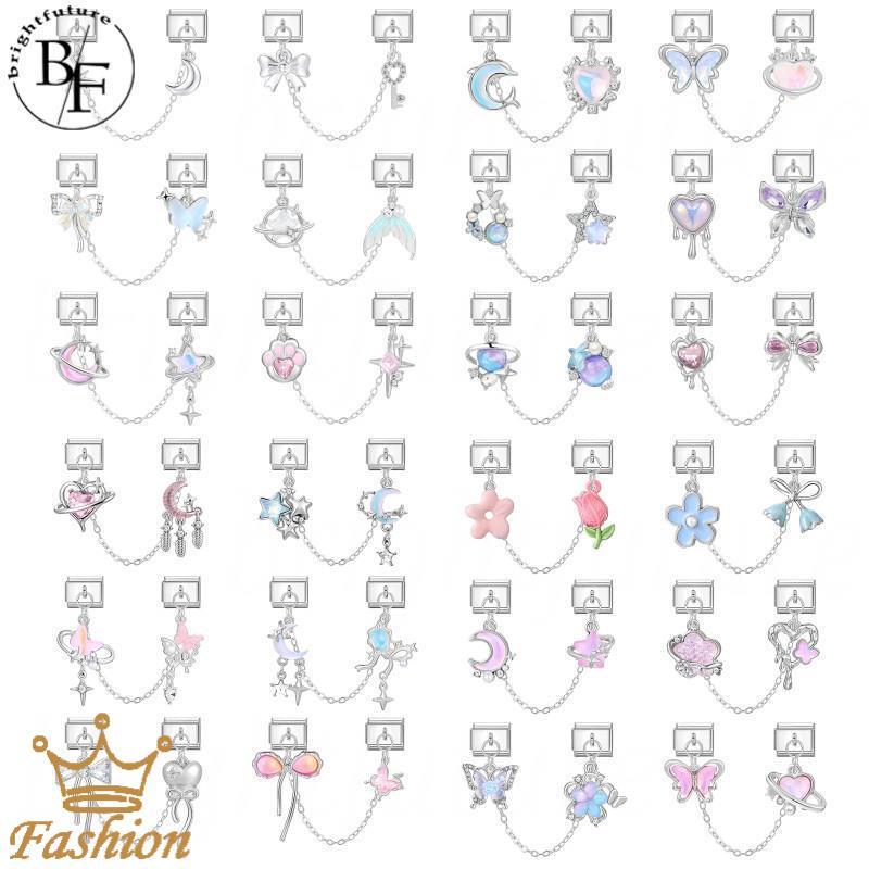 จี้เงินอิตาเลียน Charm สำหรับสร้อยข้อมือสแตนเลส ปรับแต่งได้ง่าย เหมาะสำหรับคนชอบสไตล์เรโทร