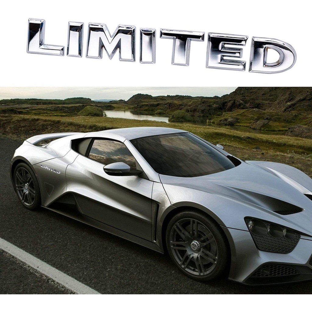 X x xotic tech Fender Trunk Metal Limited Script Emblem Badge สติกเกอร์เข้ากันได้กับรถ SUV ทั้งหมด (