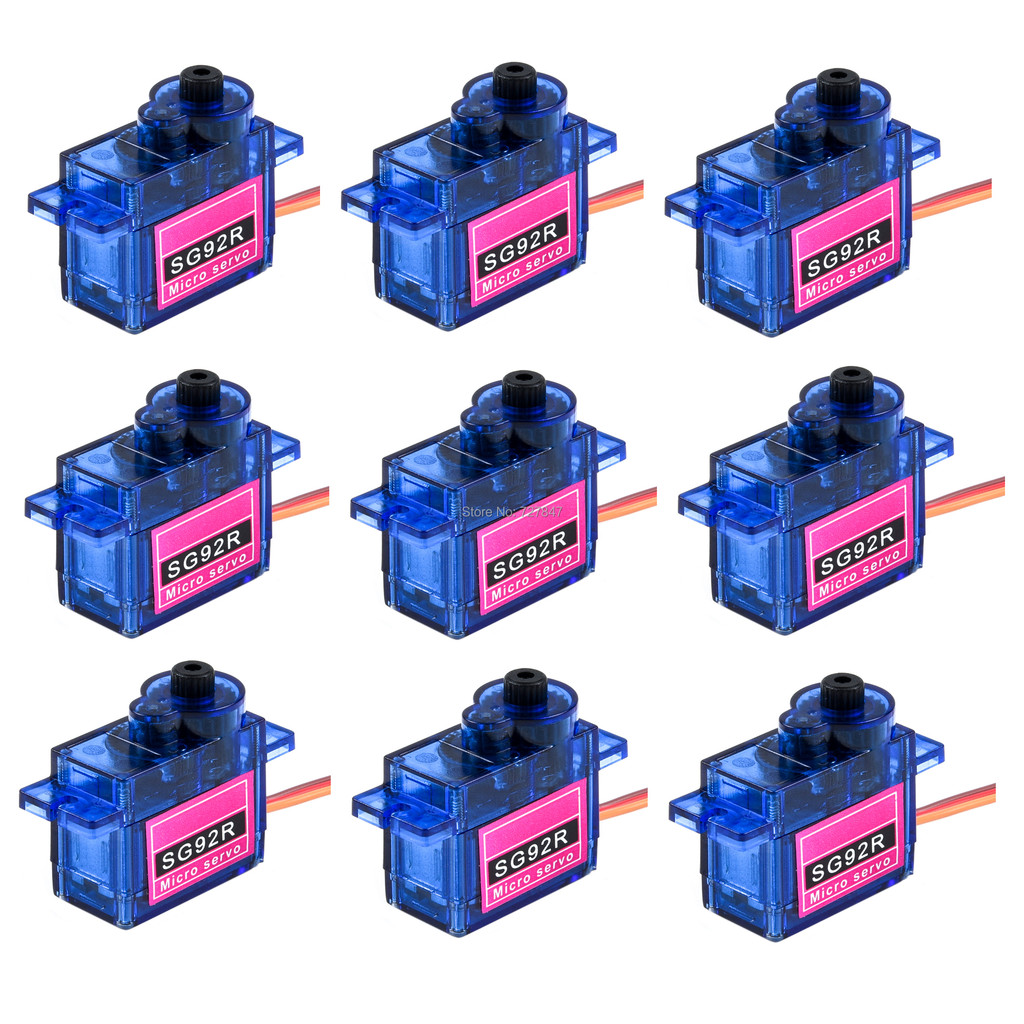 FL 2 pcs/5 pcs/10 pcs/20 pcs/50 pcs lot ใหม่ SG92R SG 92 9G Mini Micro Servo 9g 2.5 กก. สําหรับเครื่