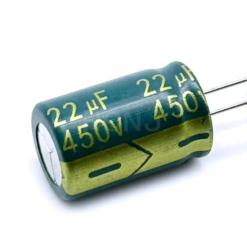 5/10/20PCS 450V22UF อลูมิเนียม Electrolytic Capacitor Low Esr/ความต้านทานความถี่สูงขนาด 13*20 22uf45