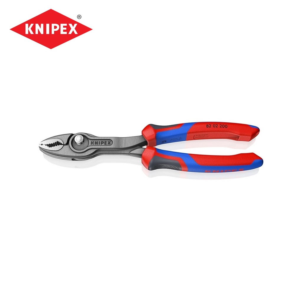 KNIPEX คีมจับอเนกประสงค์ รุ่น TWINGRIP ขนาด 200 มม. รหัส 82 02 200 (คะนิเพค)