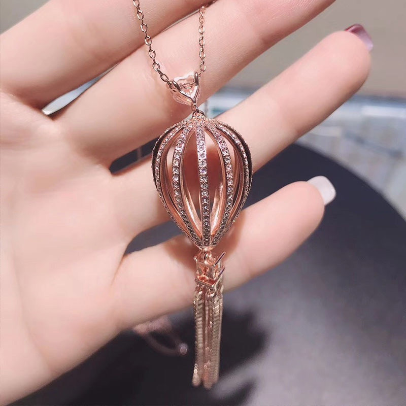 Swarovski Swan Jewelry Necklace Chain Swan Jewelry Ladiesr สร้อยคอคริสตัล สร้อยคอหัวใจ เครื่องประดับ