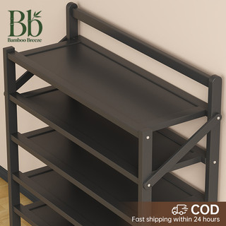 No-installation foldable shoe rack, large-capacity shoe storage rack, easy to carry and move, simple to install, made of durable bamboo