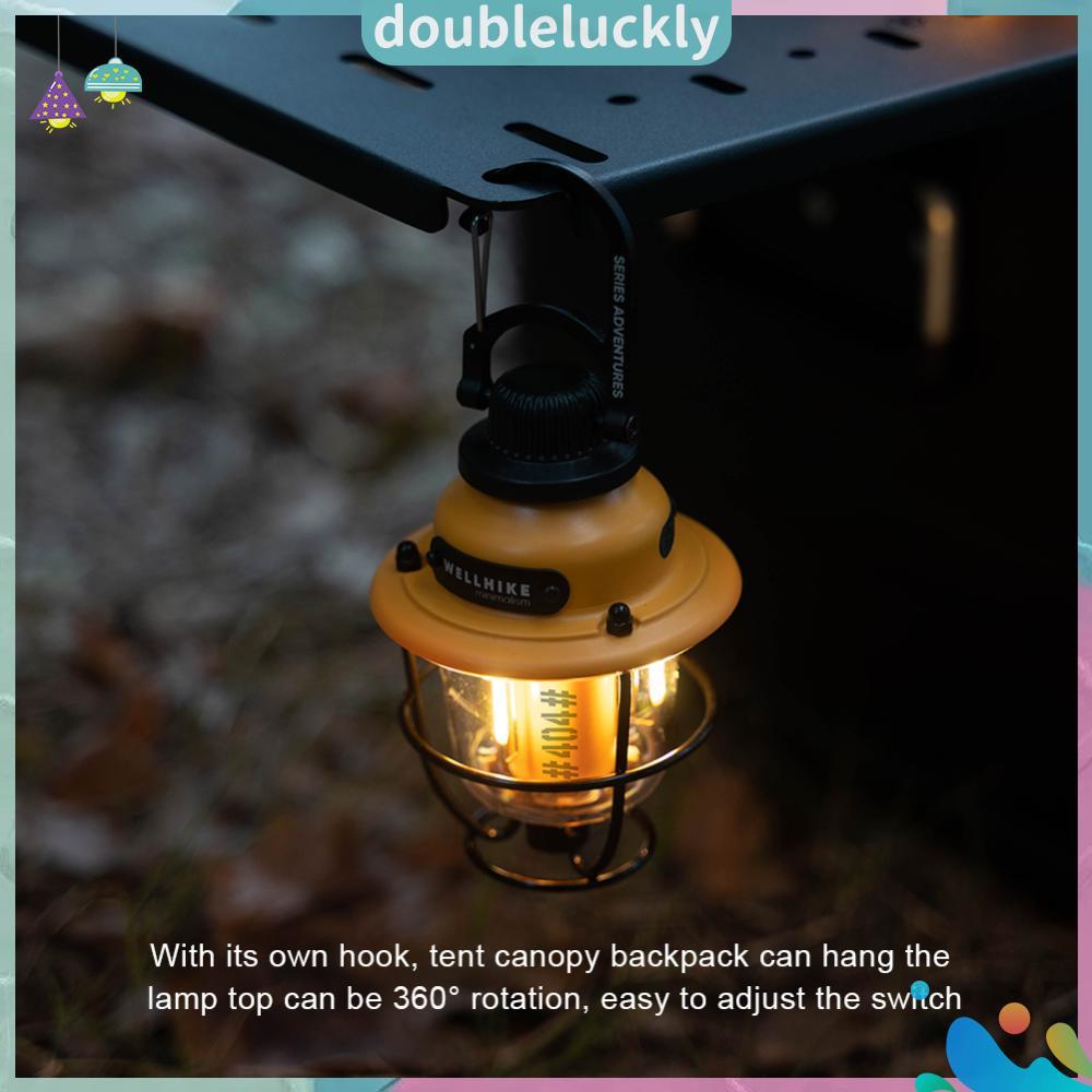 24ชม. โคมไฟเดินป่า LED Camping Type-C ชาร์จ 30h Max รูปที่ 4
