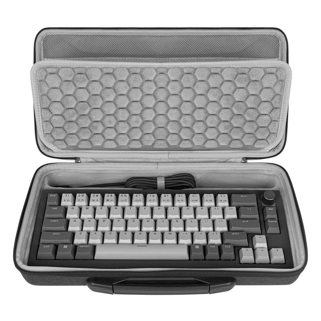 Geekria Hard Case for Wooting Keyboard Made68 K5 Shockproof Dustproof Waterproof Portable Bag