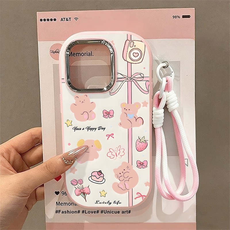 กรณี + สร้อยข้อมือซิลิโคน Star กรณี Realme C71 C75 C65 C63 C61 C21 C15 C2 C1 C67 C55 C35 C53 C51 C51