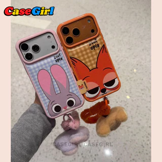 เคสไอโฟน IPhone 15 16 17 11 13 14 12 Pro Max 14 16 15 Plus 13 11 16 15 12 Pro จูดี้ คู่รัก เคสใหม่ ครอบเต็ม