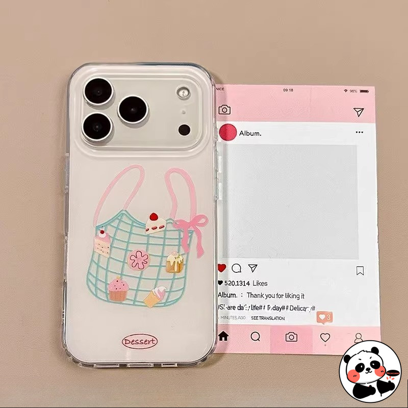 น่ารักครีมเคสโทรศัพท์สําหรับVivo T4X T4R T4 T3X T3 Ultra Lite T2X T2 Pro T1 T1X 5G 4Gการ์ตูนถุงช้อปป