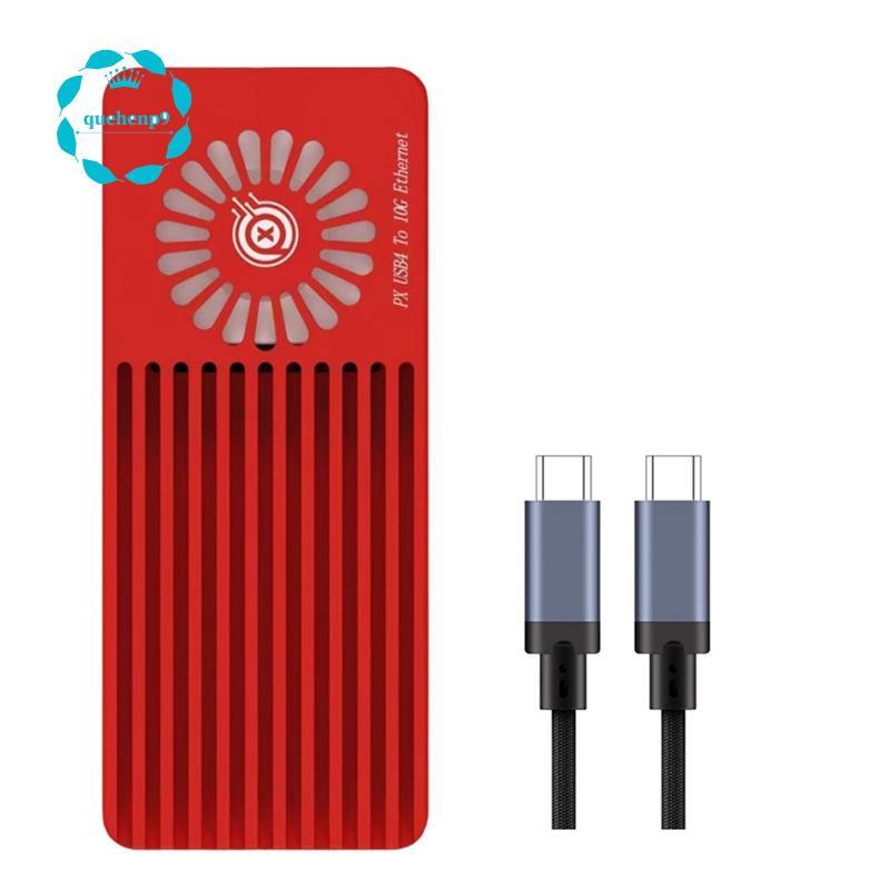 [Fast Q9]สําหรับการ์ดเครือข่าย 10G USB4 ถึง 10G Ethernet สําหรับ 3/4 10Gbps USB4 สําหรับ Win10/11 Li