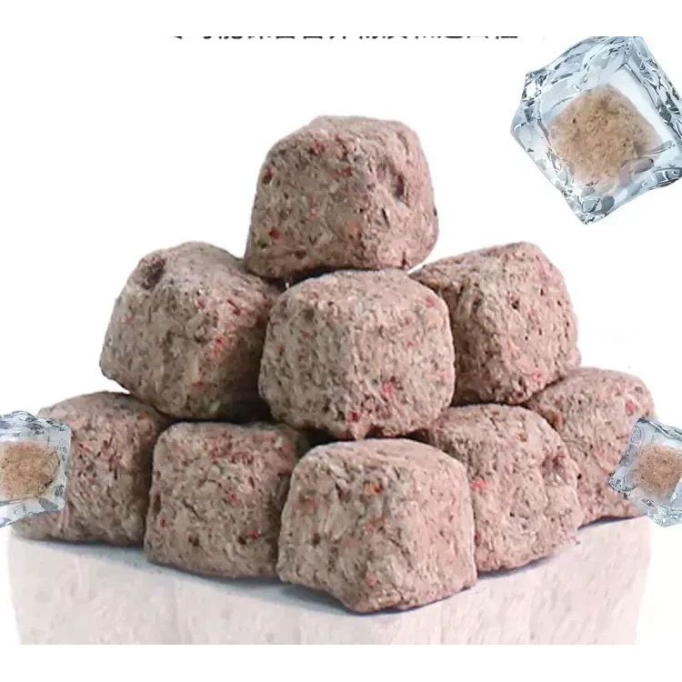 Voonline Tropicalปลาสวยงามหนอนแดงแห้งแช่แข็งชิ้นกุ้งแห้ง