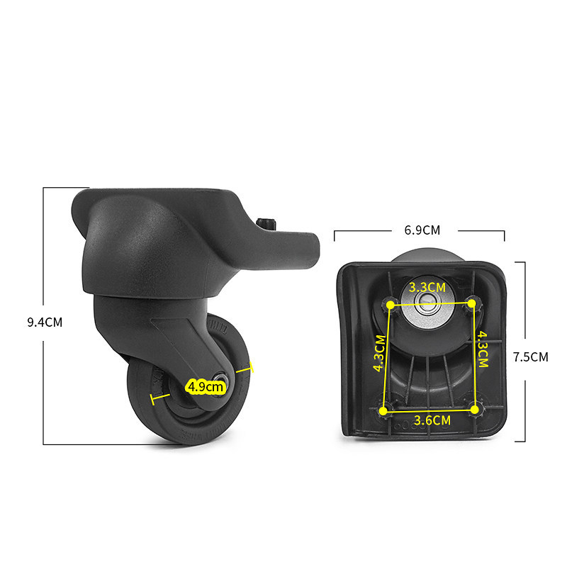 BW033#瑞士军刀行李箱轮子配件6066万向轮更皮箱包滑滚轮维修轱辘