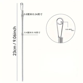 สปริงร้อยเชือกหูกางเกง ใส่ยางยืดขอบกางเกง รุ่นใหม่ สามารถงอได้อิสระ #AP-0015